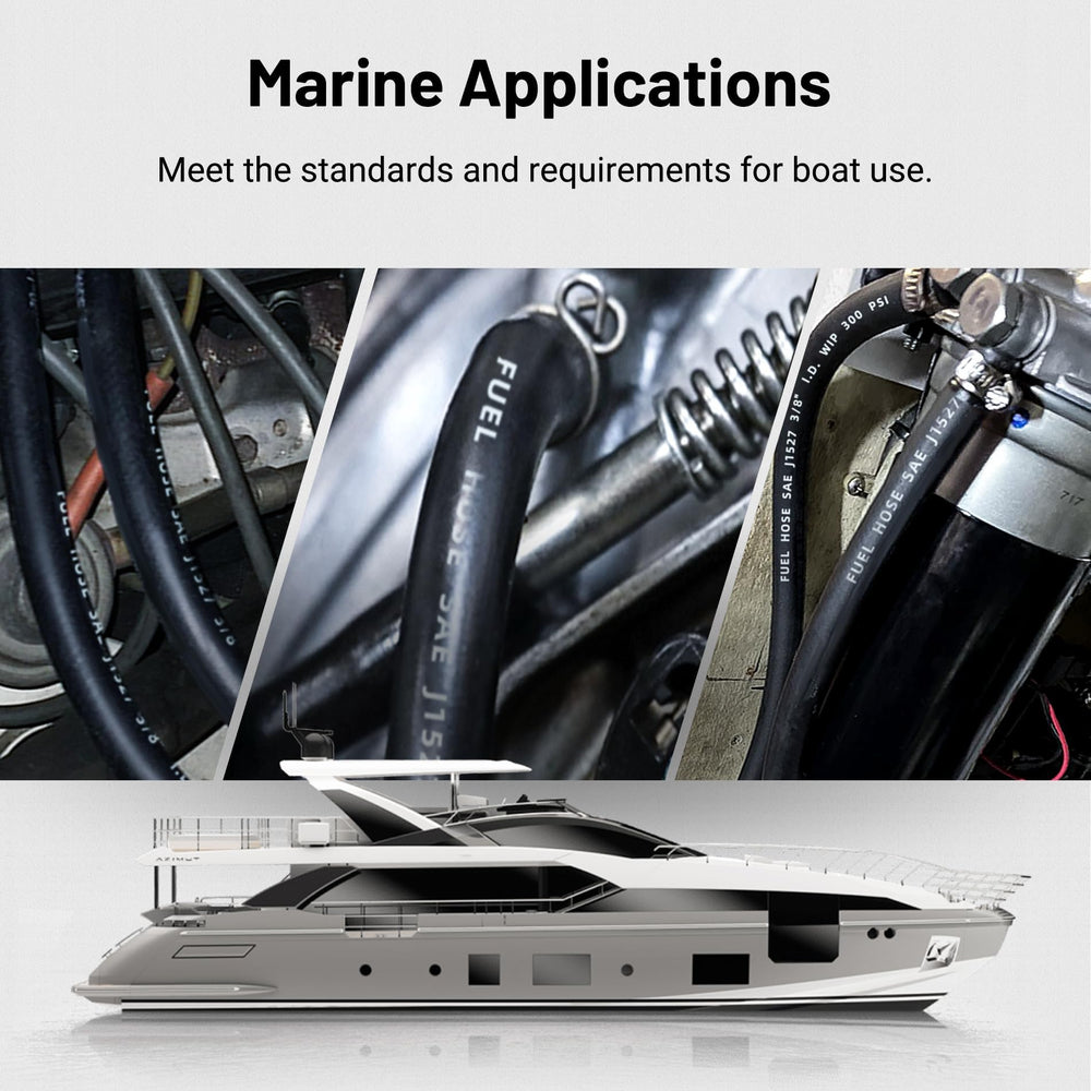 EVIL ENERGY weather and UV resistant marine fuel line for dependable outdoor use.