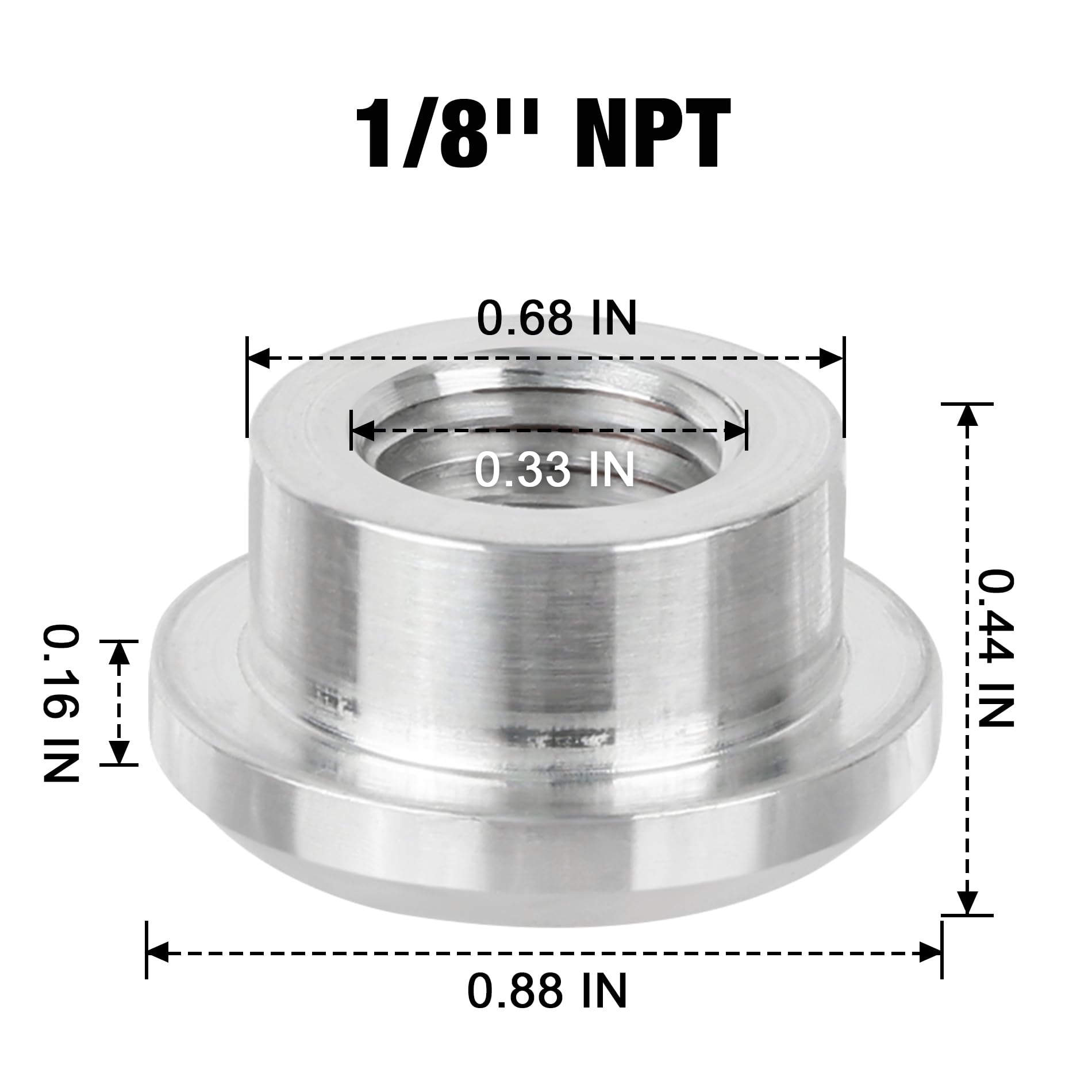 EVIL ENERGY bung in aluminum 6061-T6 with durable threading for fuel tanks.