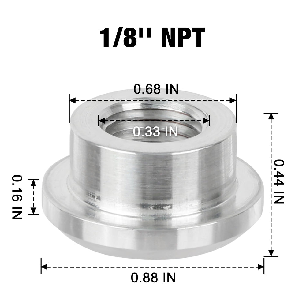 EVIL ENERGY bung in aluminum 6061-T6 with durable threading for fuel tanks.