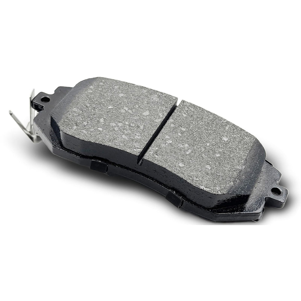 evkingauto packaging showing an eight-piece front and rear brake pads set.