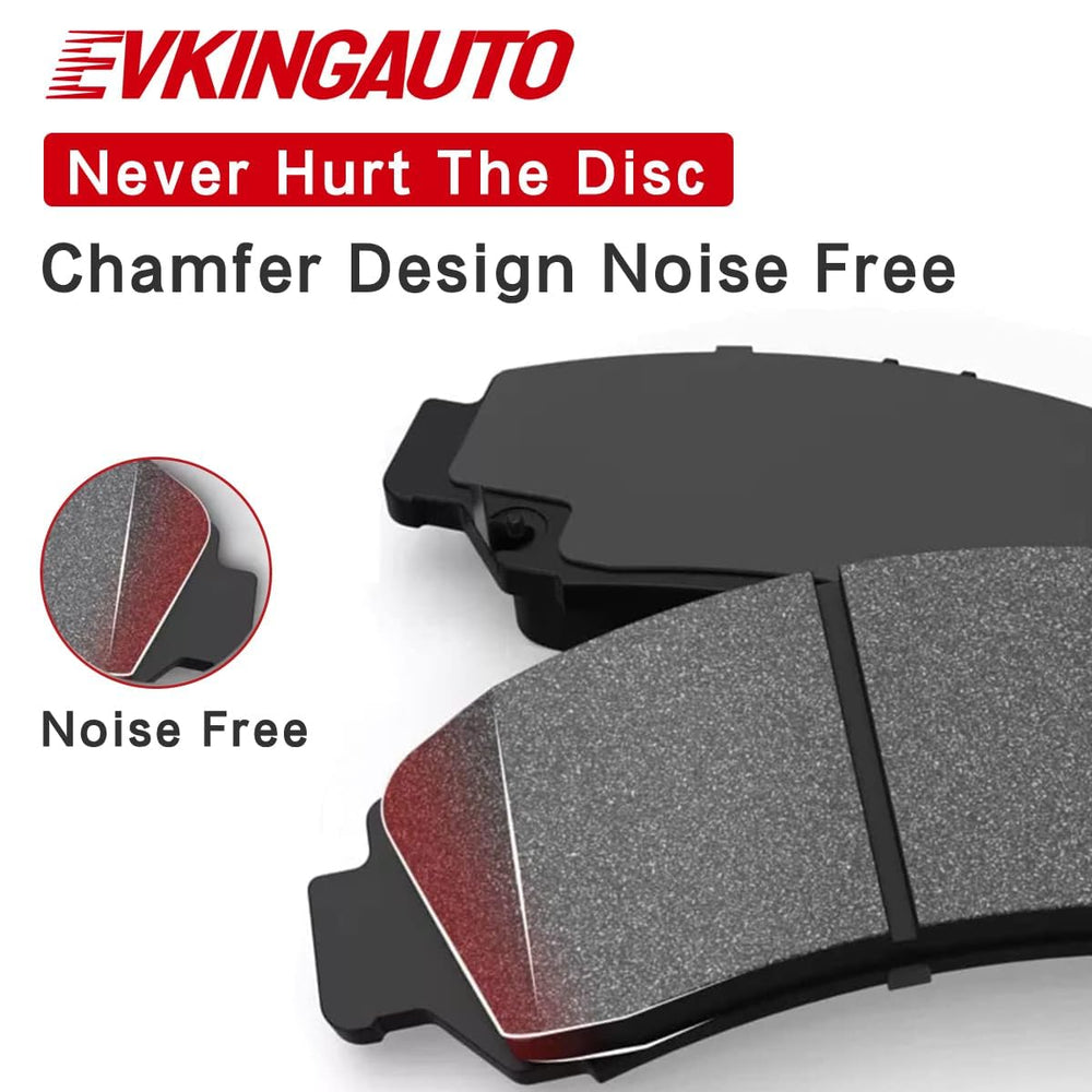 evkingauto D1415 D1737 brake pad back plate with gasket detail