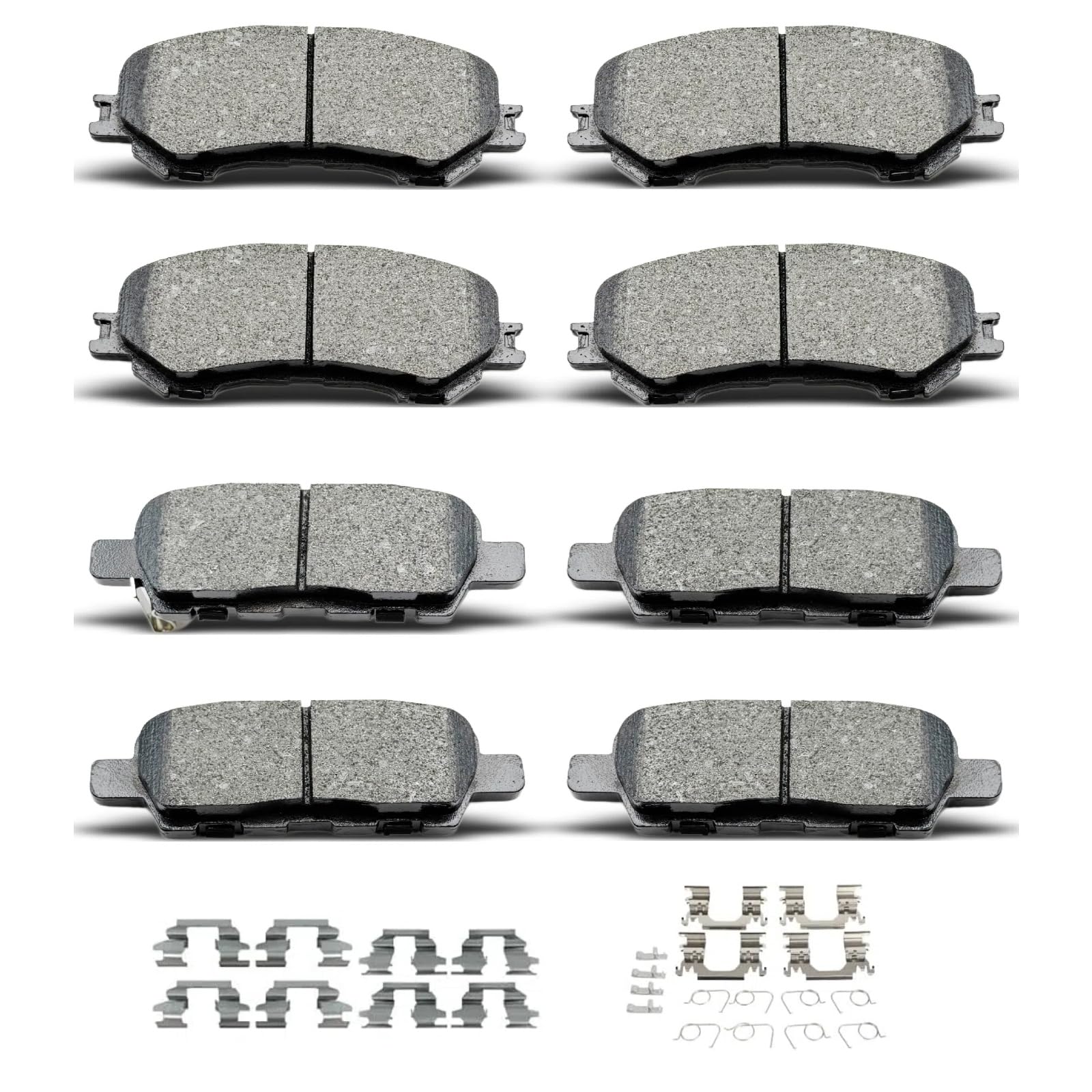 evkingauto front brake pads with D1415 D1737 fit for Nissan Rogue, delivering smooth stopping