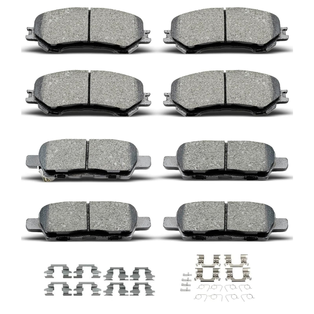 evkingauto front brake pads with D1415 D1737 fit for Nissan Rogue, delivering smooth stopping