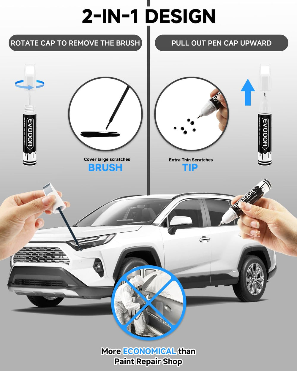 EVOOOR 040 precise color matching for Toyota applications helps blend repairs