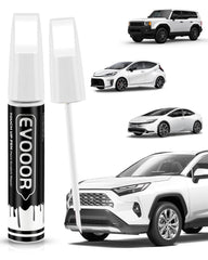 EVOOOR 040 Super White Ice Cap pen for precise Toyota color matching on chips