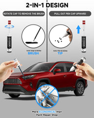 EVOOOR 3R3 Barcelona Red Pearl 2-in-1 pen demonstrates precise application