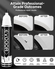 EVOOOR touch up pen in action on car panel for quick repair
