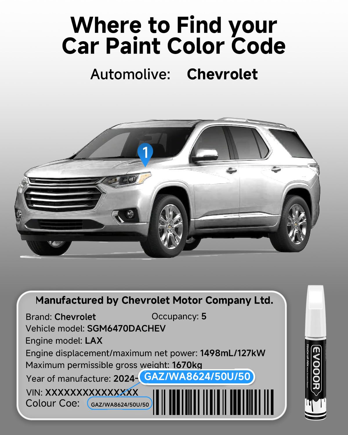 EVOOOR disposable ultra-fine applicators pictured for clean repairs