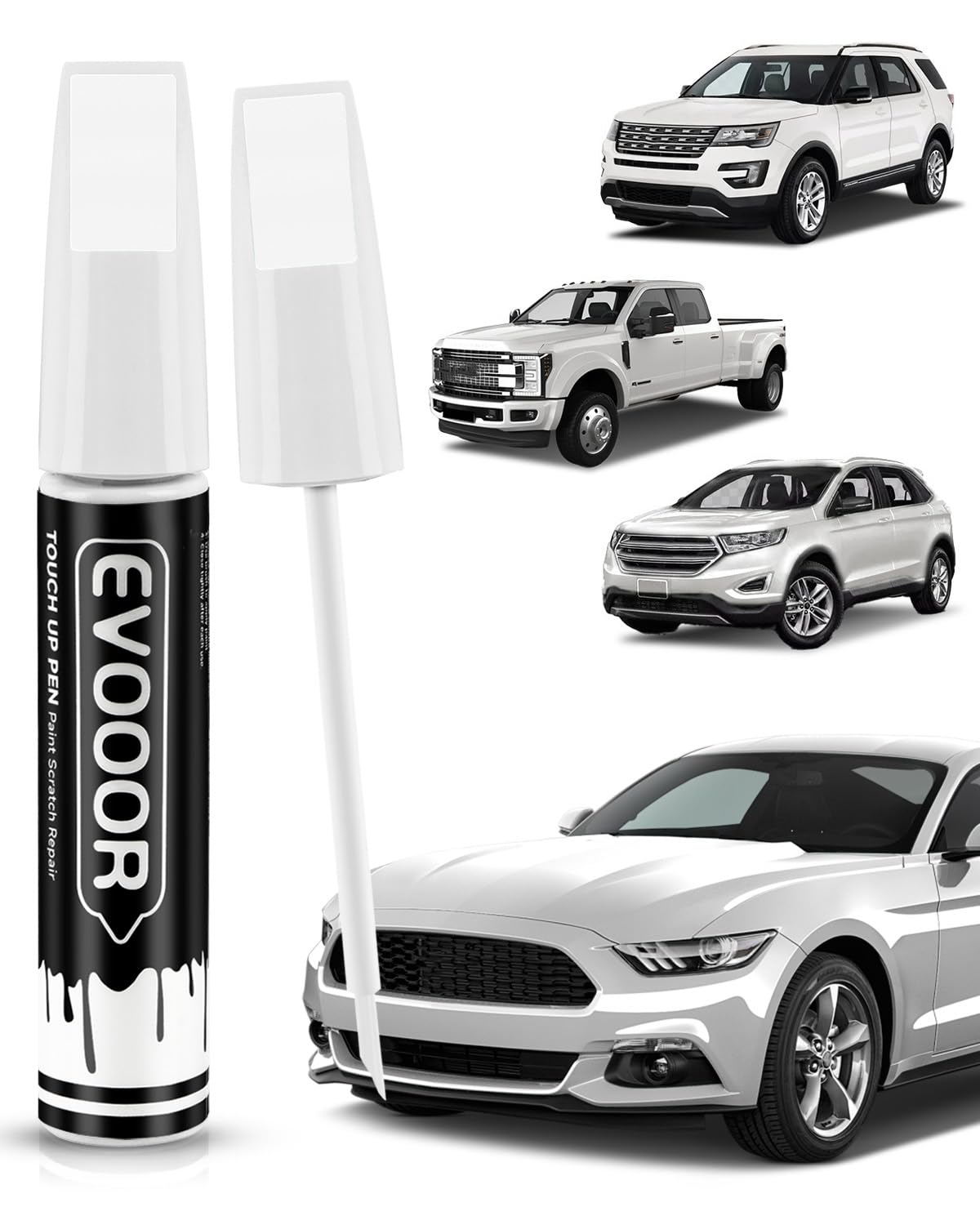 EVOOOR Ford touch-up pen cap shows exact color match for chips