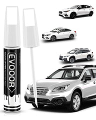 EVOOOR K1X 2-in-1 pen closeup showing precise color matching for Subaru touch-ups.