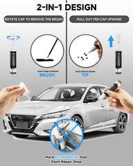 EVOOOR touch-up pen brush-tip delivers precise application on small chips.