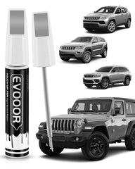 EVOOOR billet-silver touch up cap shows precise color matching for Jeeps