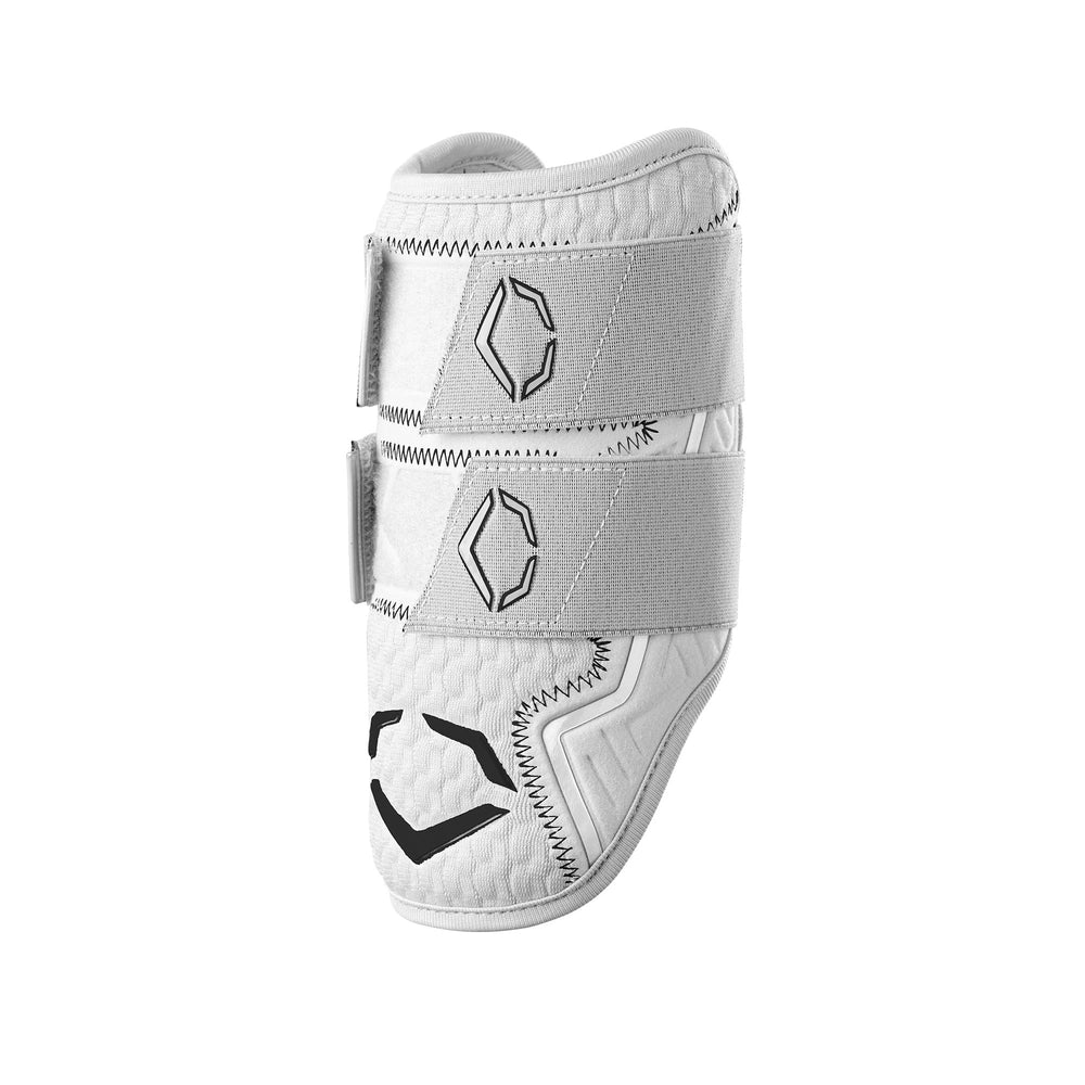 EvoShield Pro-SRZ 2.0 elbow guard, back view, protects the triceps with double-strap security.
