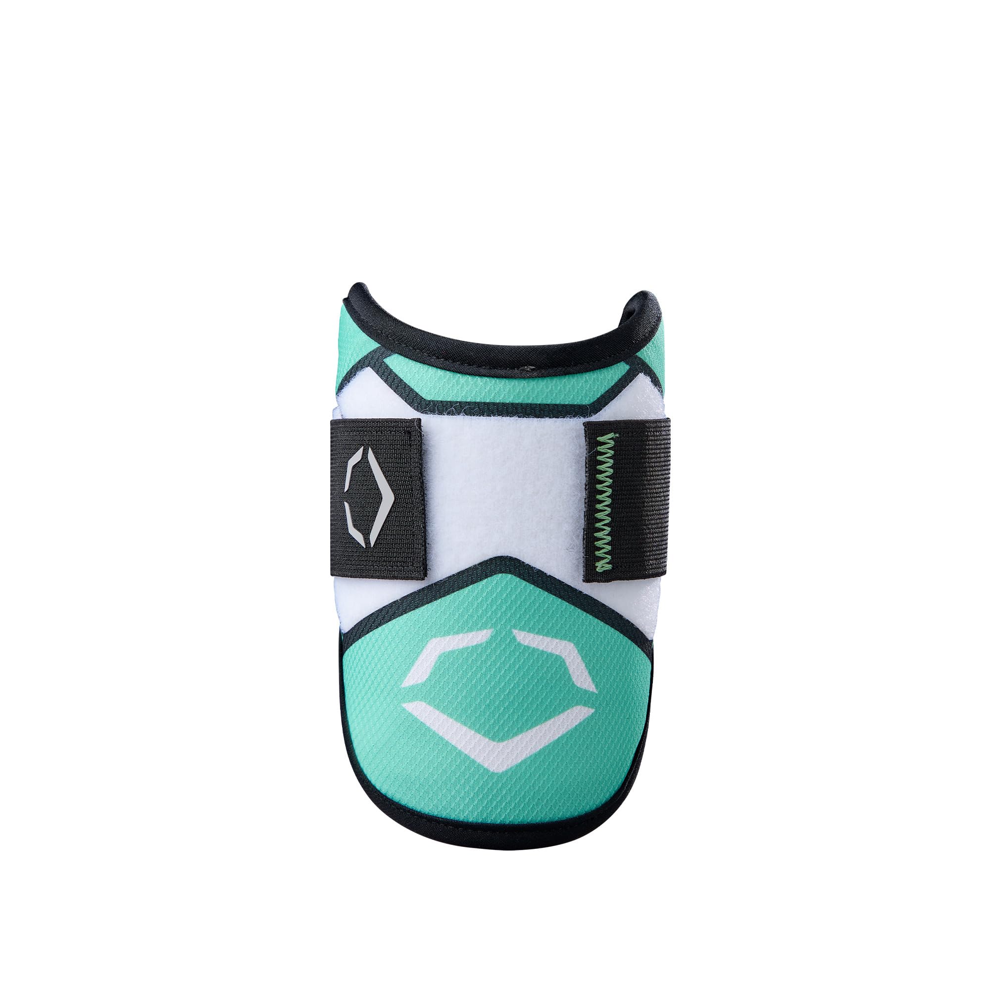 Front view of EvoShield SRZ-2 Seafoam guard showing lightweight protection