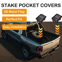 EVPLNT Ram 1500 bed rail caps rear-pocket fit ensures a seamless, gap-free rail line.
