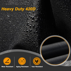 EVRBUL cover with fourteen ventilation holes keeps Ryker dry in rain