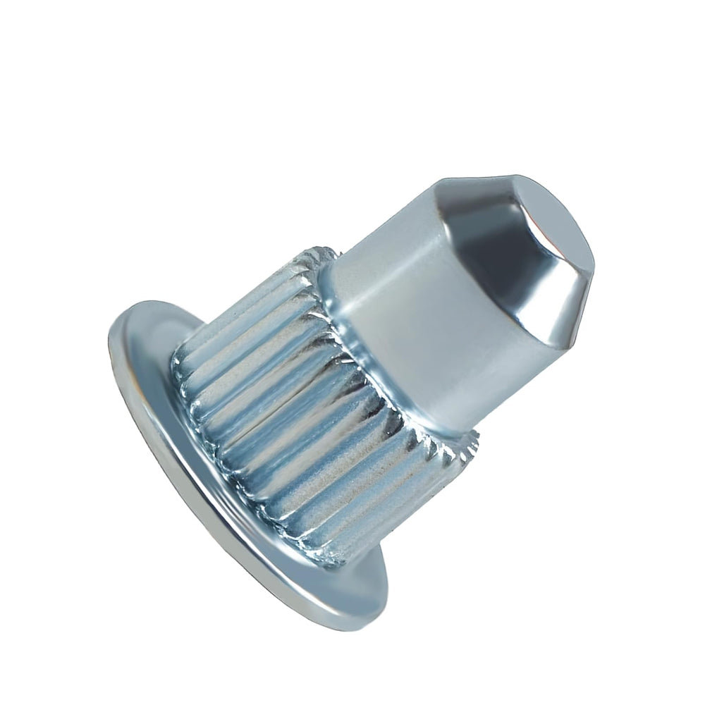 EVRBUL blue-coated cam guide pin close-up emphasizing corrosion resistance.