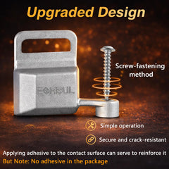 EVRBUL arm-rest bracket aluminum closeup shows sturdy construction.
