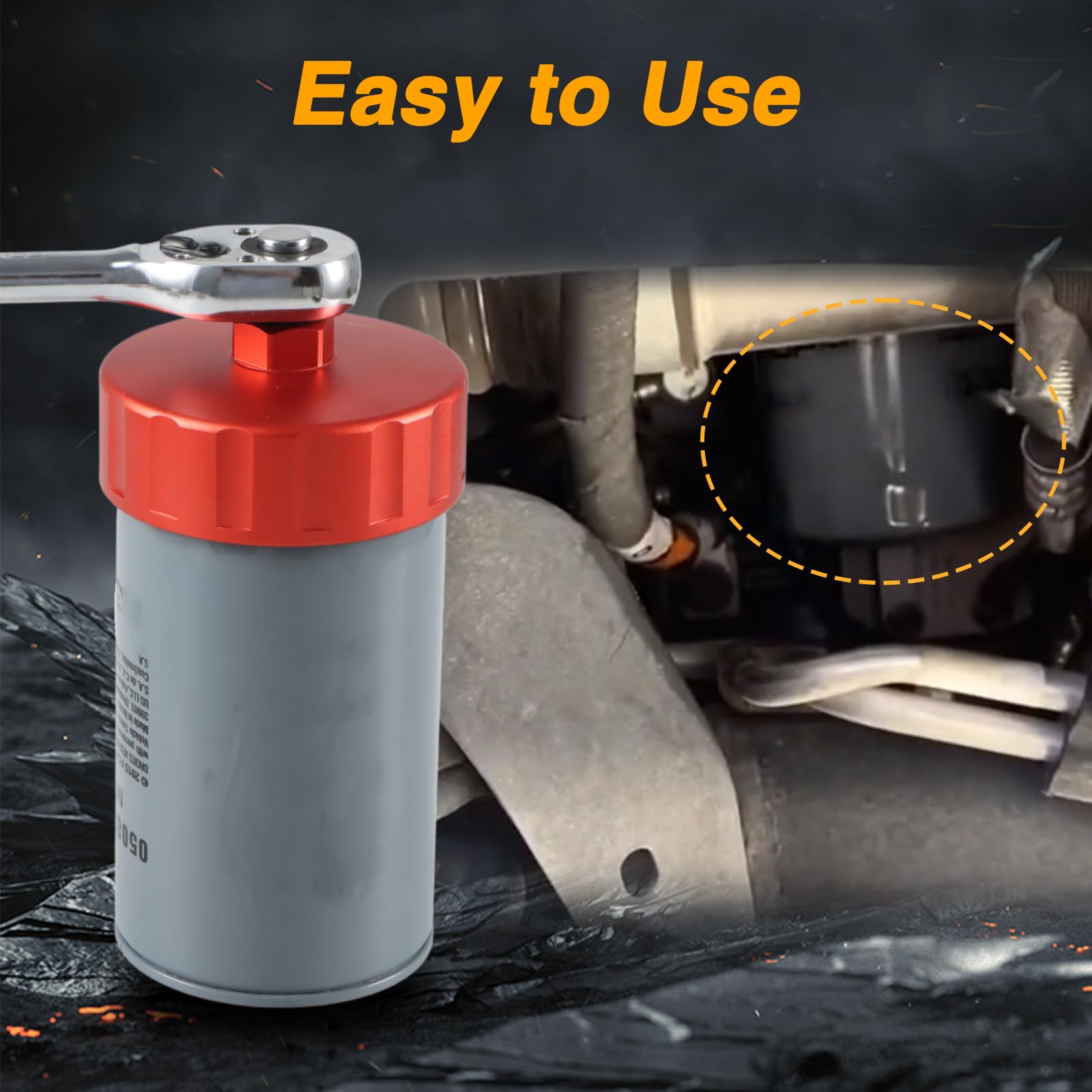 EVRBUL anodized-surface oil filter wrench shows enhanced durability against wear.