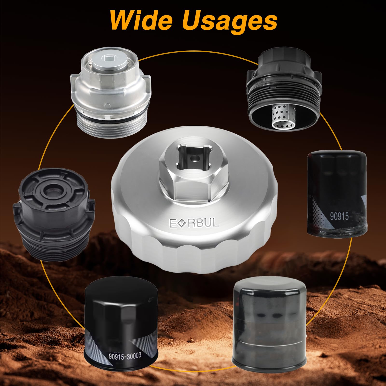 EVRBUL tool ready for 1/2in drive use with common ratchets