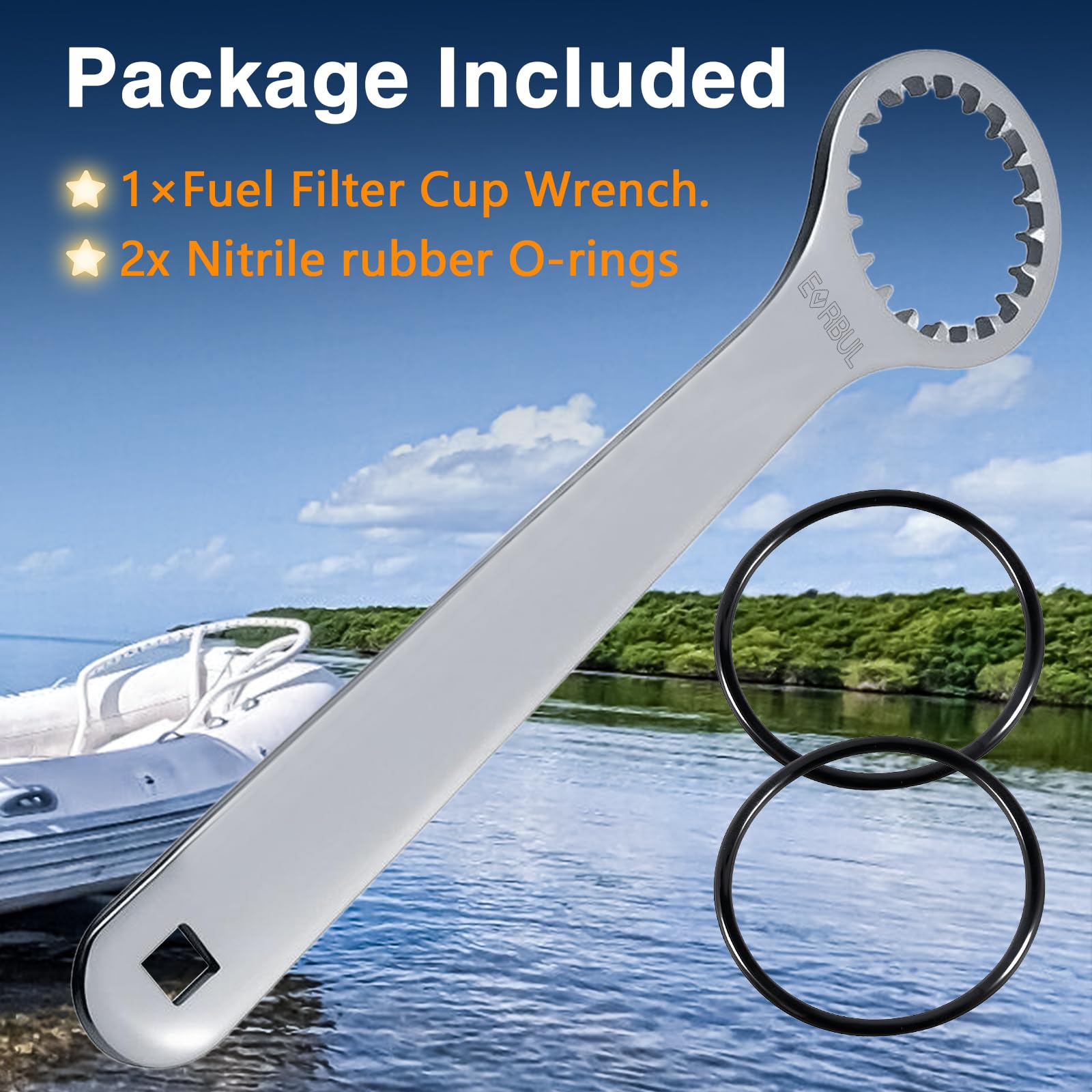 EVRBUL easy-twist action demonstrates quick, tool-free filter removal