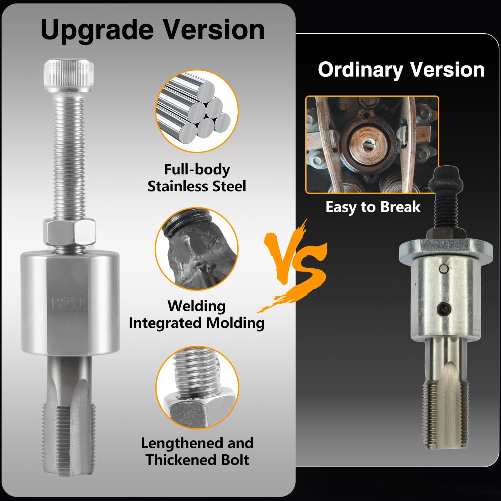 EVRBUL injector sleeve installer tool shown with thick support cup for easier use