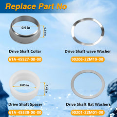 EVRBUL drive shaft spacer improves spacing stability during engine vibration.