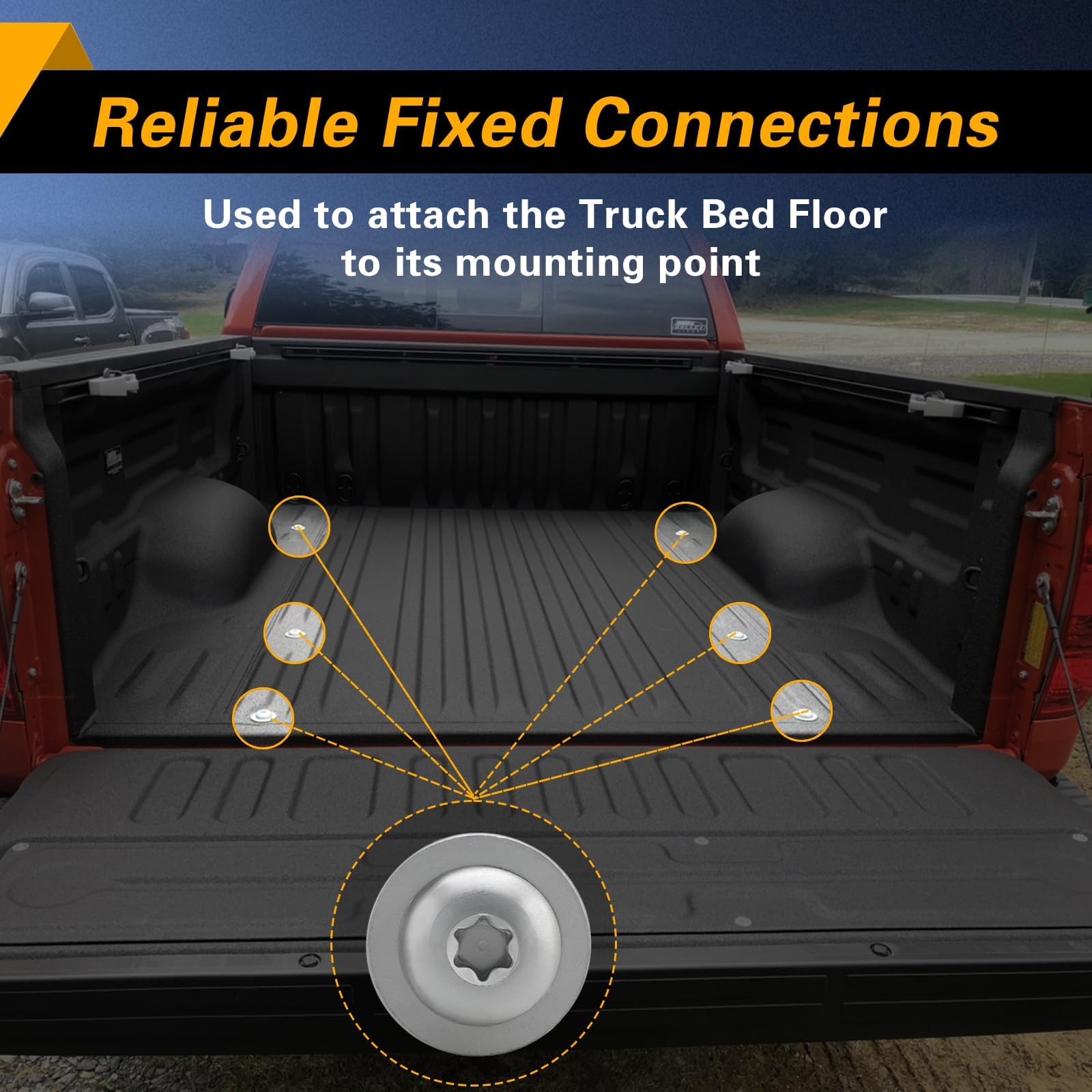 EVRBUL six-pack bolts simplify replacement and ensure consistent mounting.