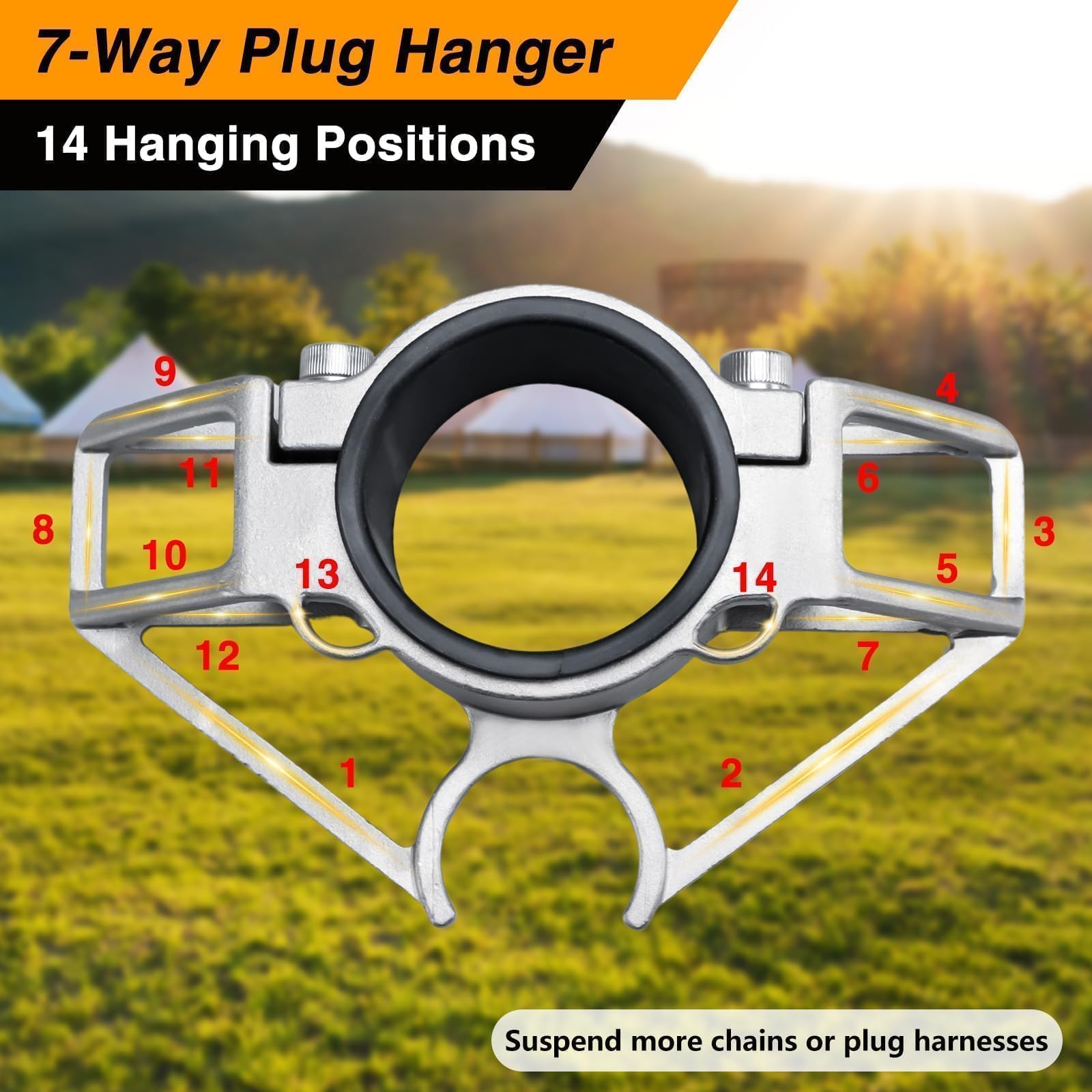 EVRBUL organizer offers 14 hanging positions for versatile storage.