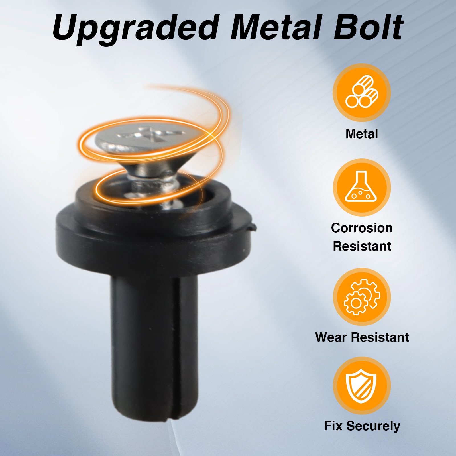 EVRBUL upgraded metal bolts reinforce installation for durable, lasting fit.