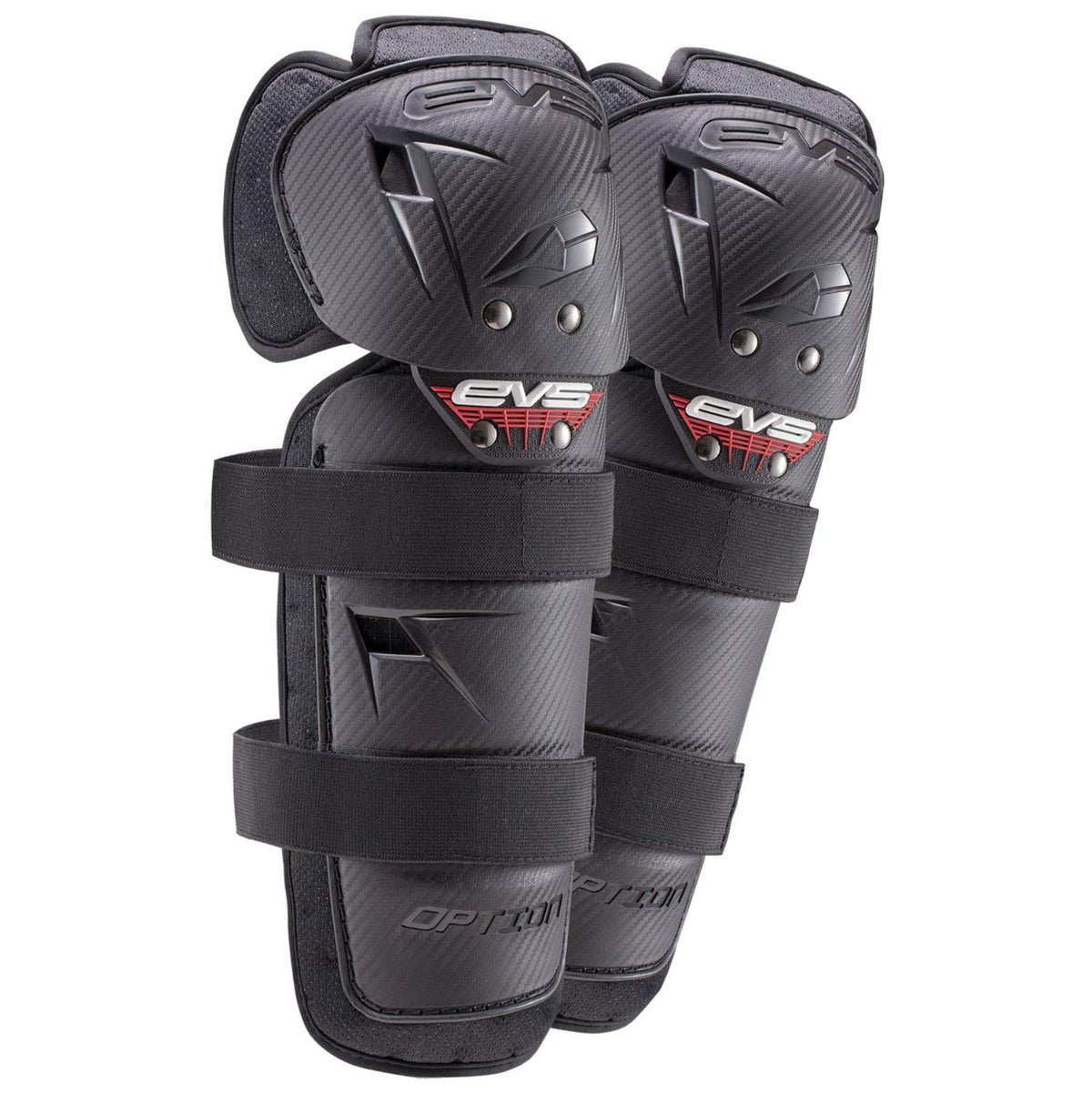 EVS Option Knee Guard hard shell protects knees on rough trails