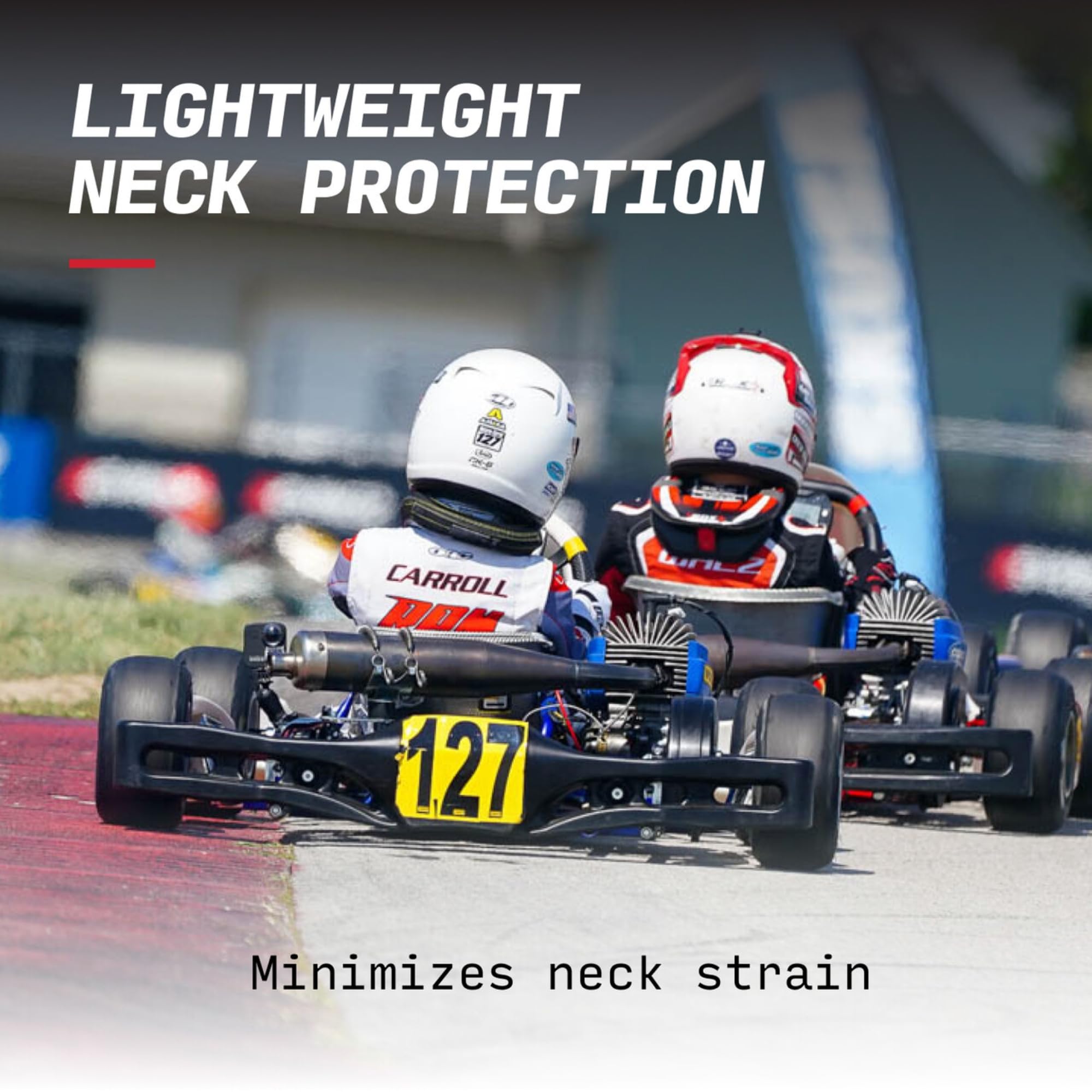 EVS R4 race collar rapid-lock closure enables quick front entry during rides