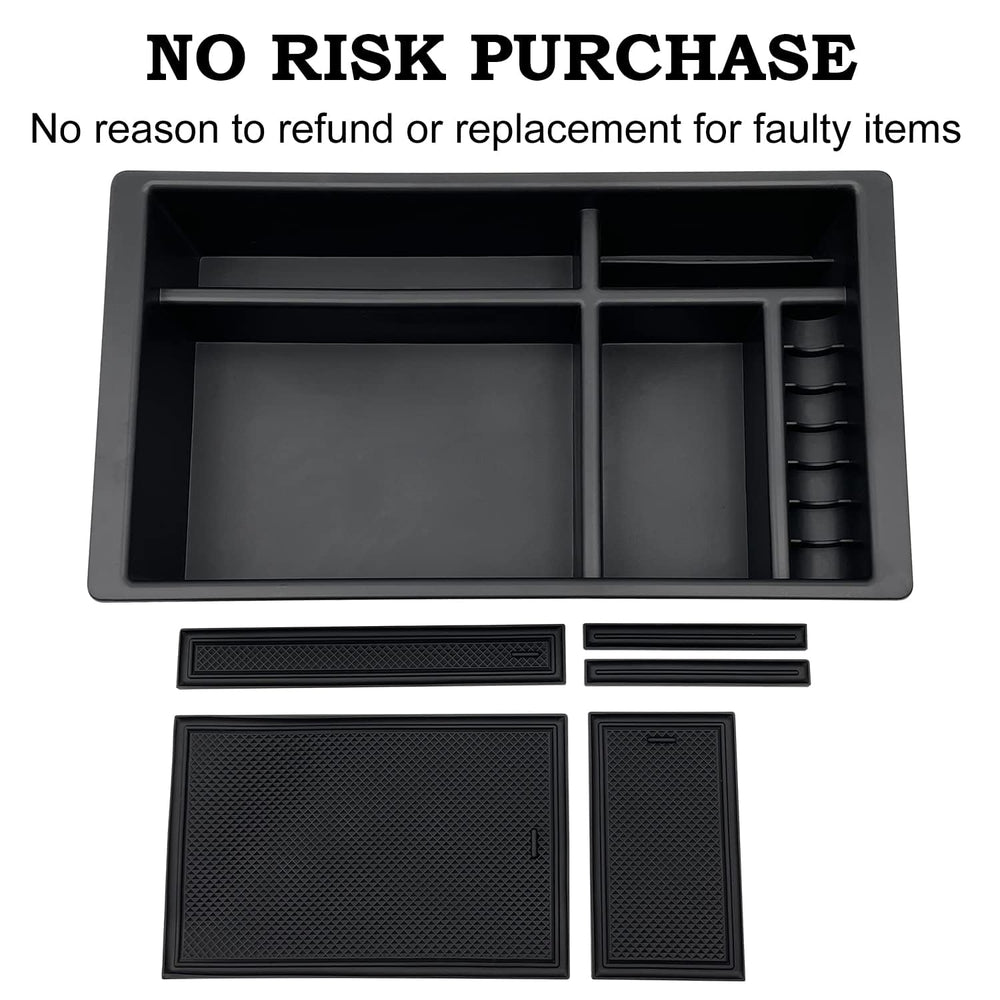 EVTIME storage tray helps keep essentials organized on long trips.