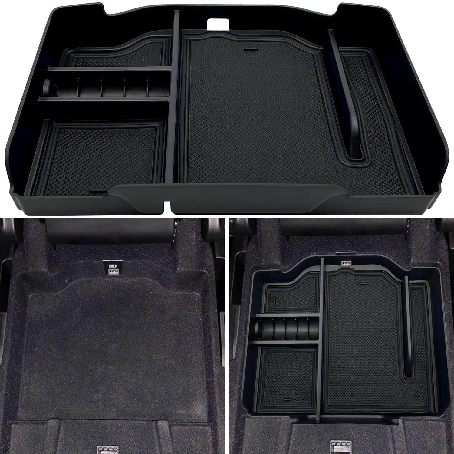 EVTIME center console organizer fit for Dodge RAM keeps items secure and within reach.