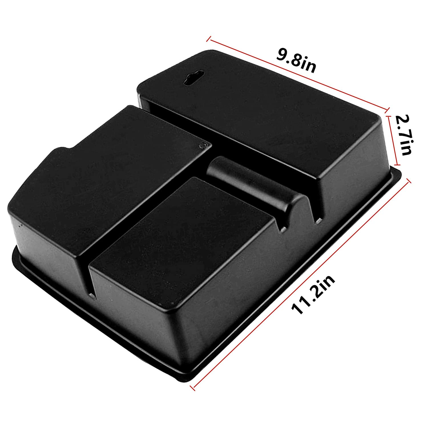 EVTIME ABS matte tray highlights durable, scratch-resistant surface in car.
