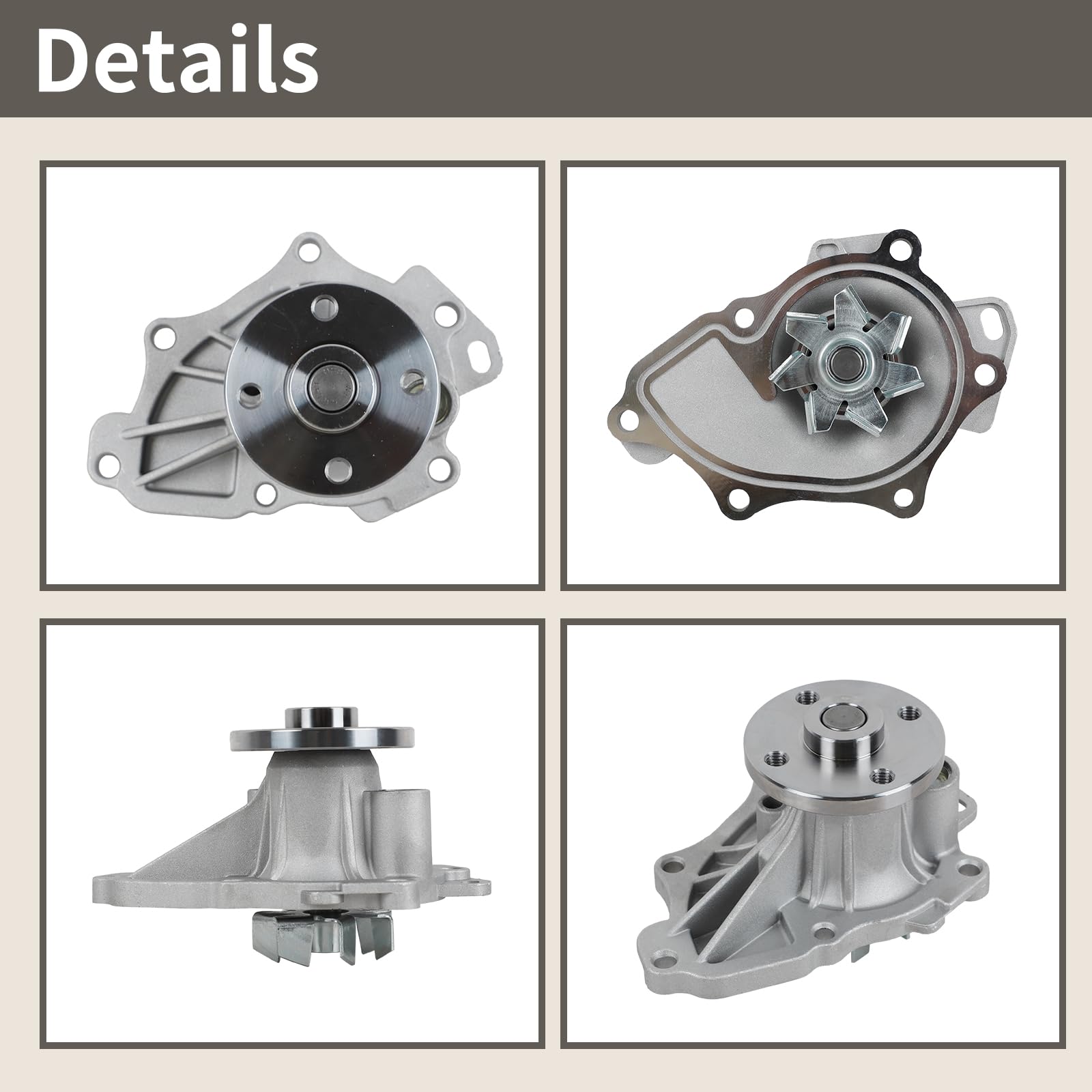 EvTok AW9414 water pump kit gasket included for a leak-free seal.