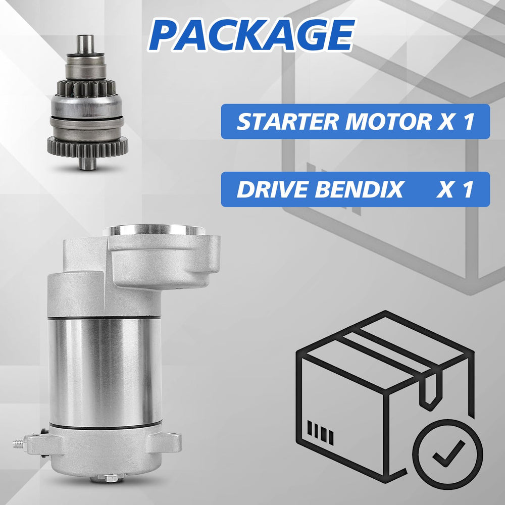 EvTok pack includes starter and drive bendix for ready replacement.