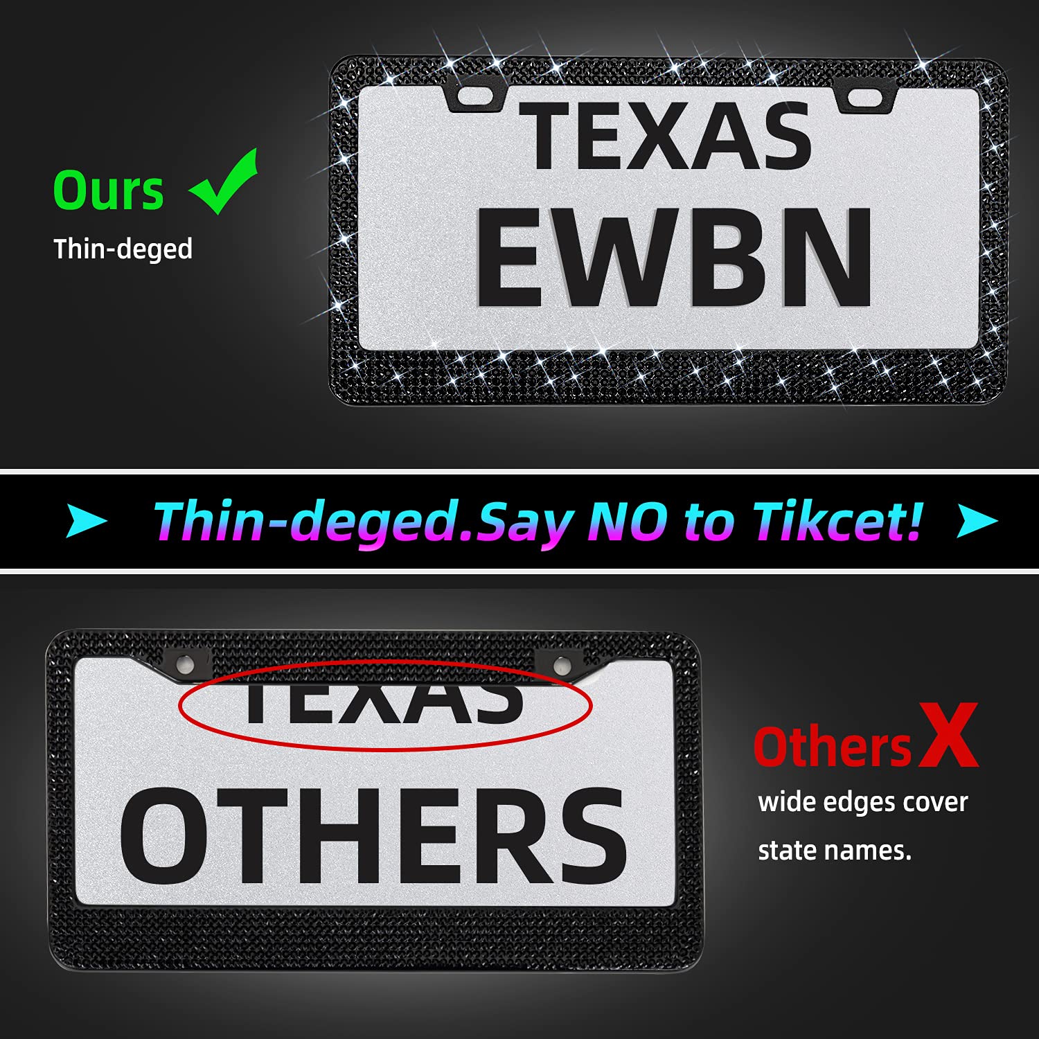 EWBN edge-grounded design protects the vehicle finish from scratches
