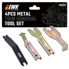 EWK 4 Pcs metal trim removal tools with angled tip for easy panel access.