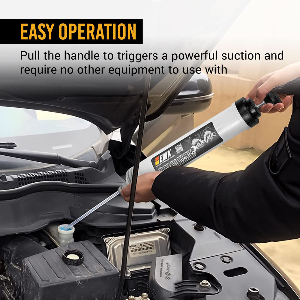 EWK access to tight ports in differentials and transmissions with reliable suction