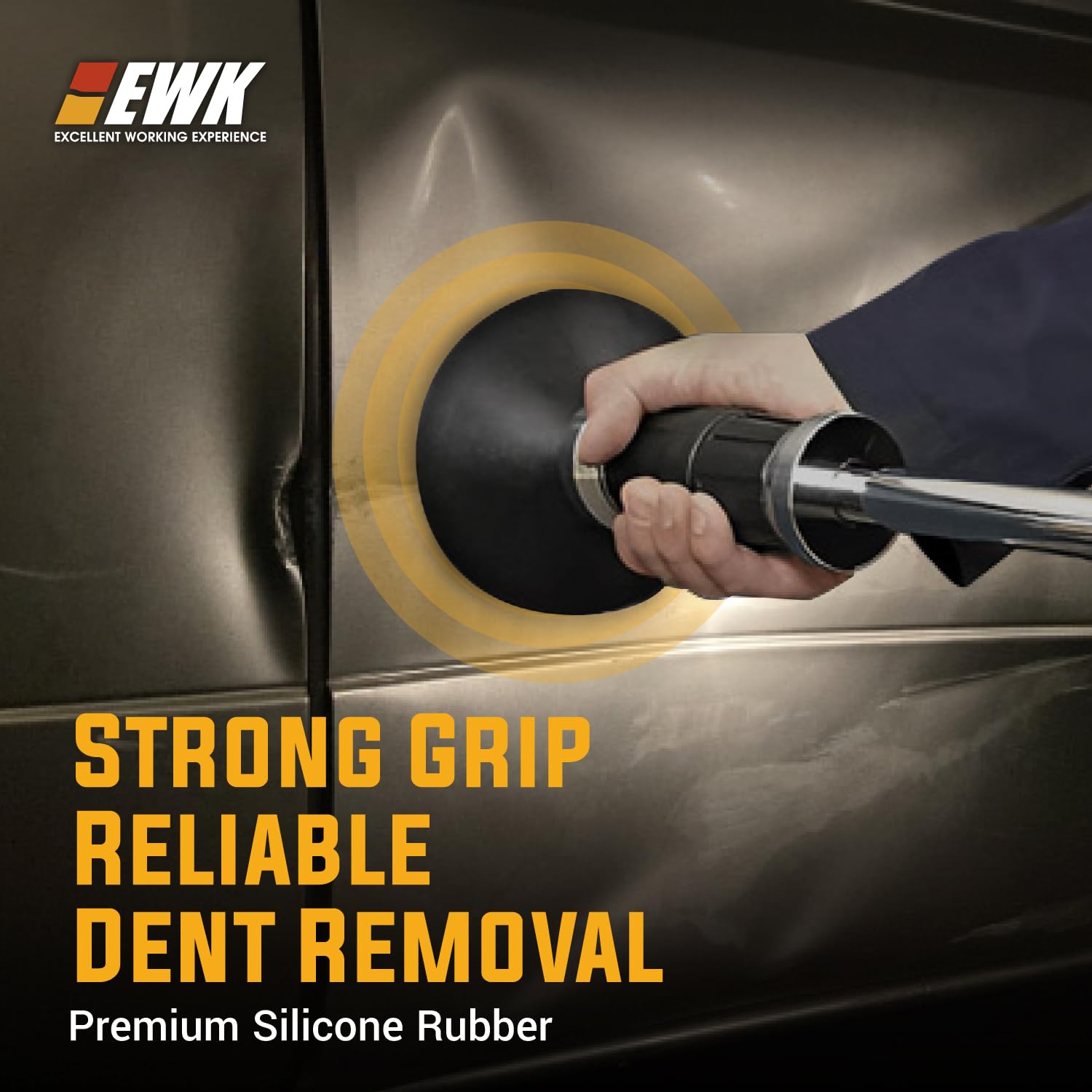 EWK dent repair kit ready for professional-level results on most cars.