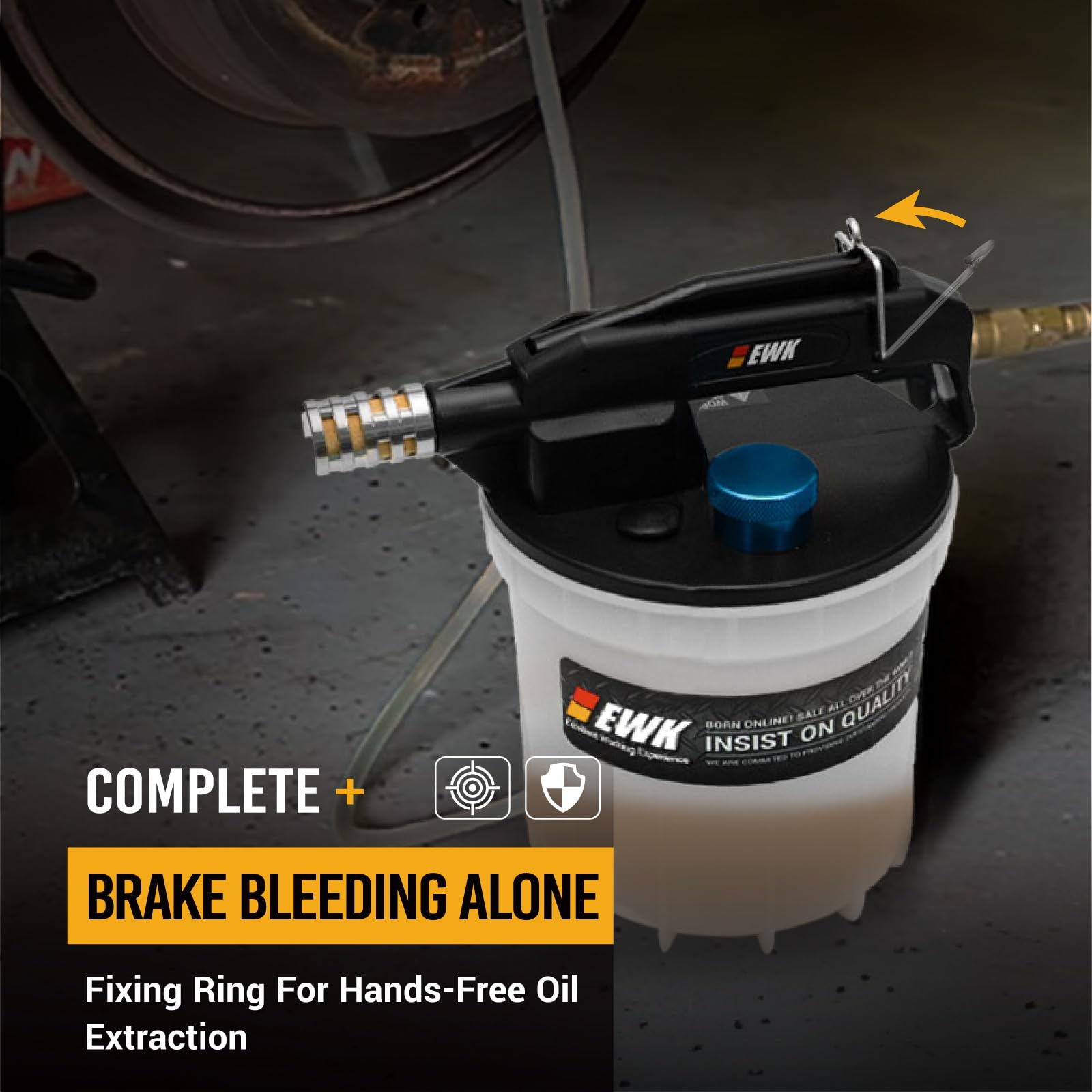 EWK containment design minimizes drips and mess during service.