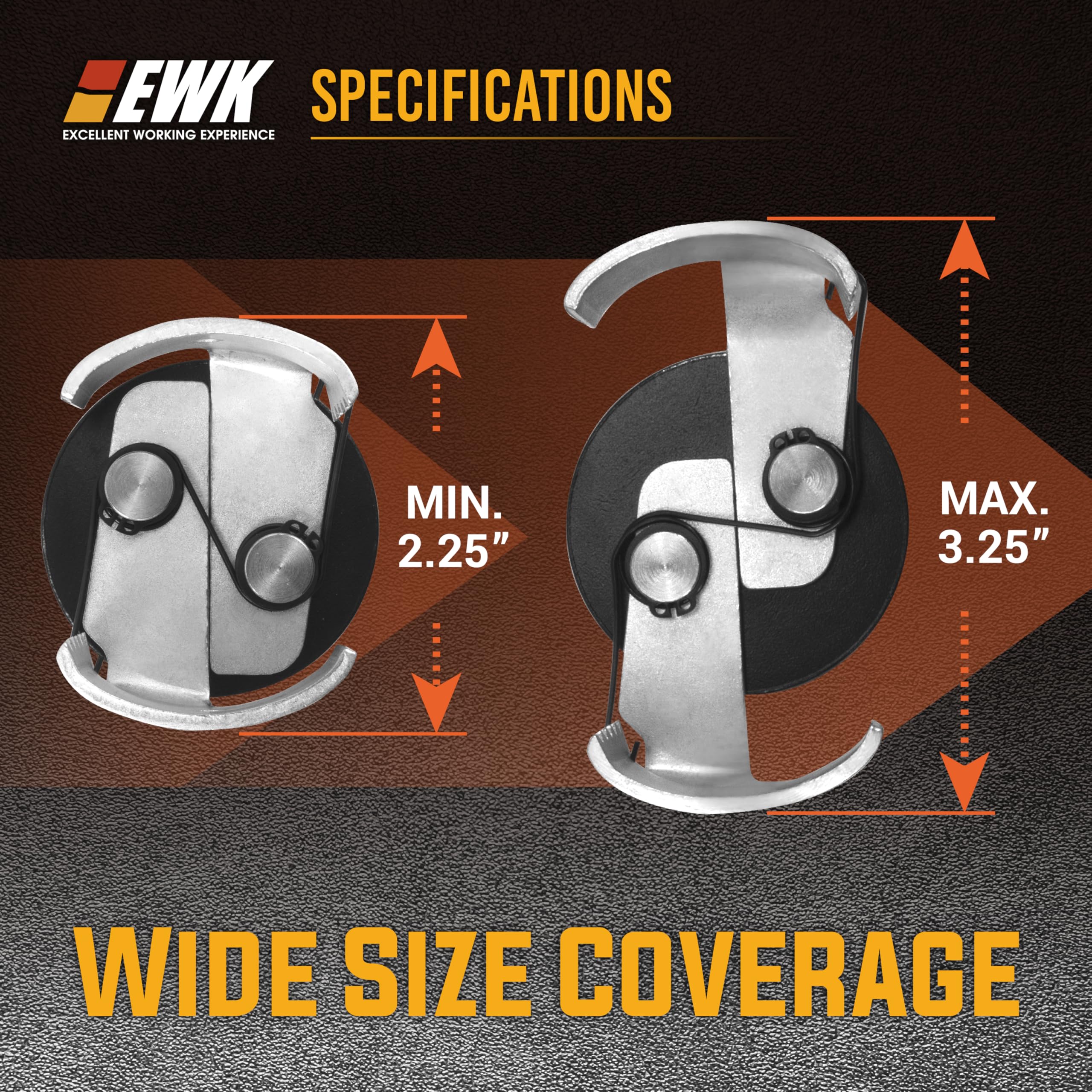 EWK forged-steel grip close-up highlighting durable construction for tough removal