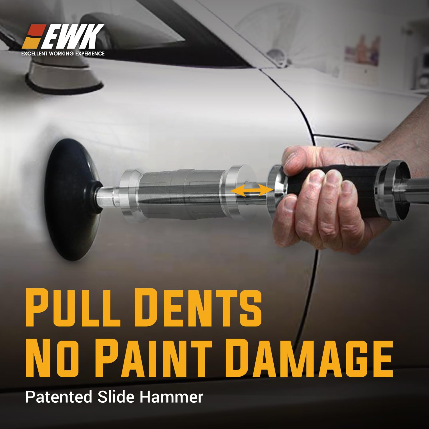 EWK three-cup kit handles small to large dents with ease.