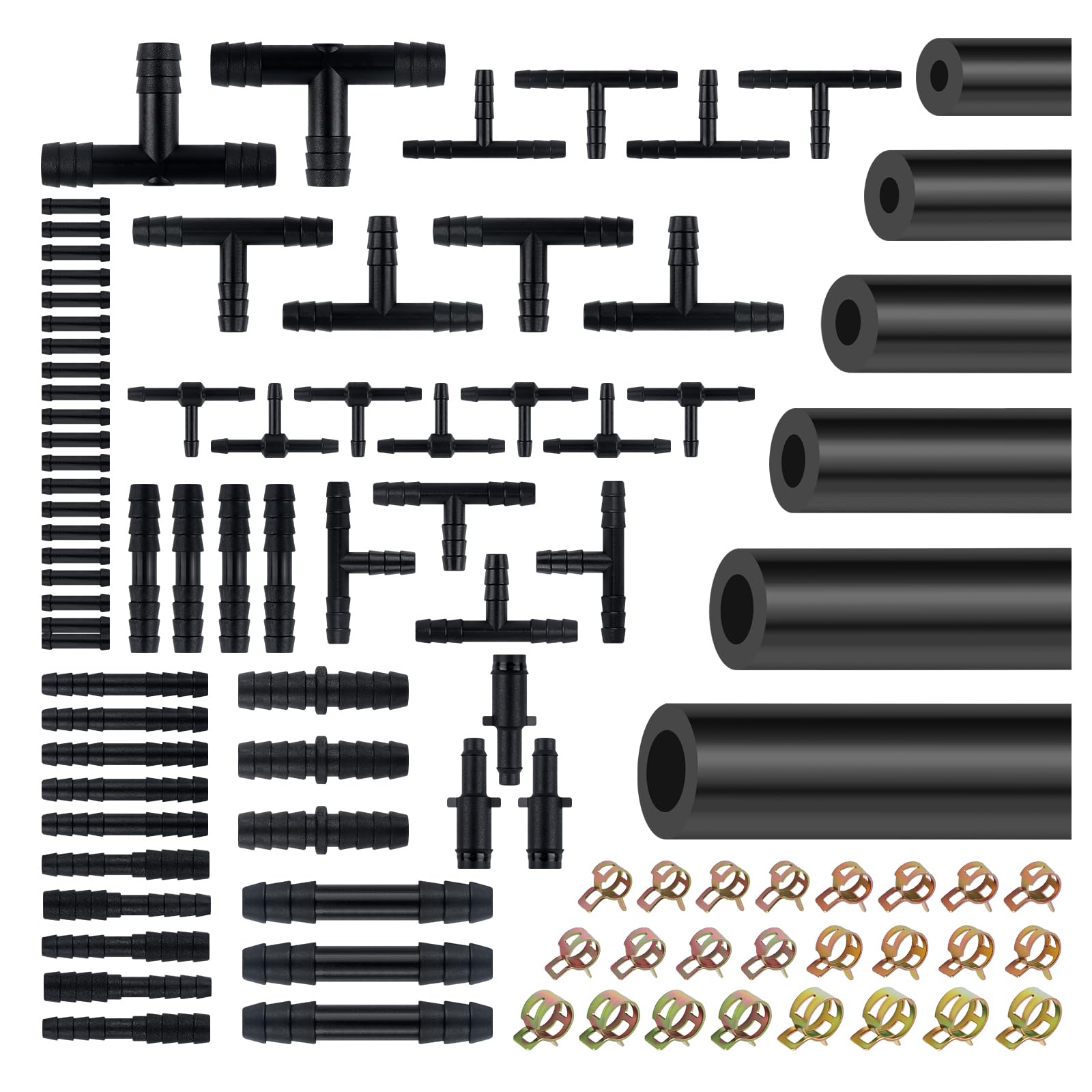 EWOJUYE vacuum hose kit shows six hoses for versatile automotive repairs
