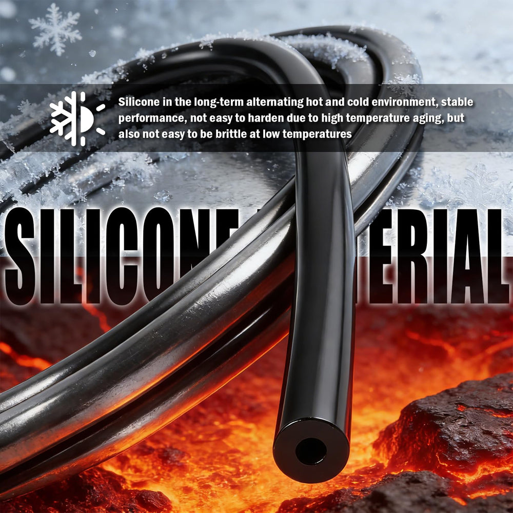 EWOJUYE silicone vacuum hose emphasizes heat and cold resilience in engines