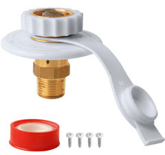 EXCELFU RV inlet with brass check valve to prevent backflow