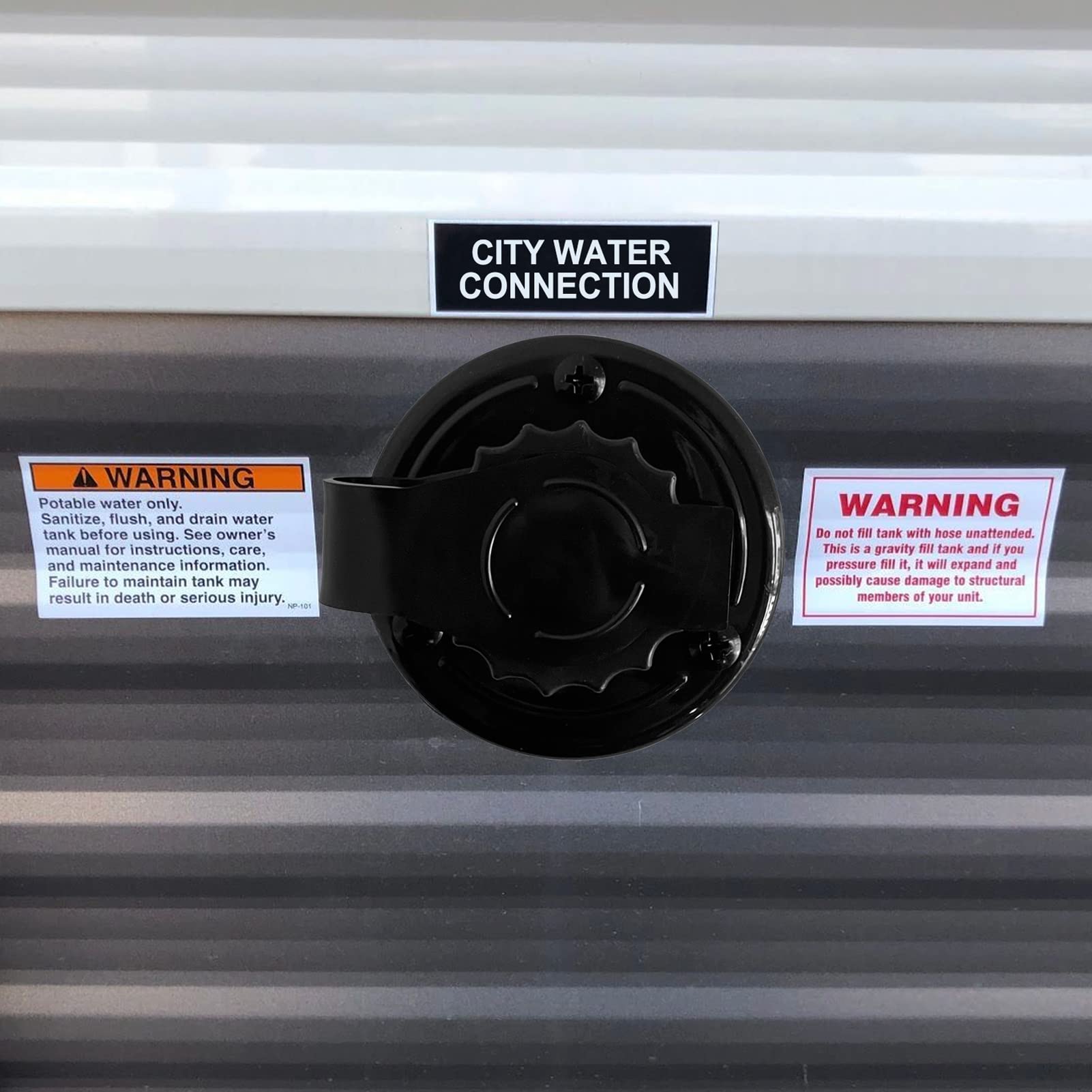 EXCELFU RV city water inlet dust plug keeps debris out when not in use