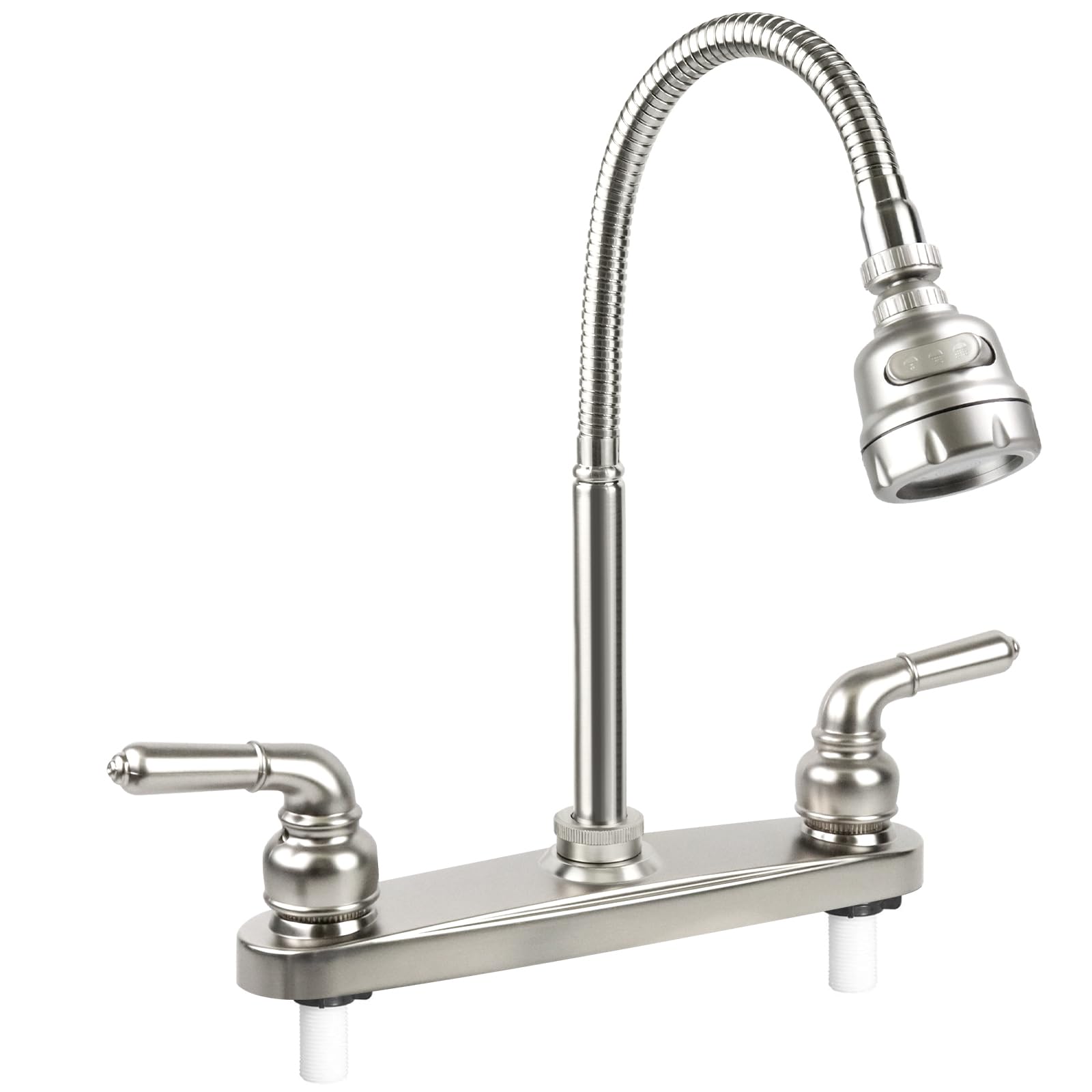 EXCELFU RV Kitchen Faucet with 360° sprayer enables precise sink targeting