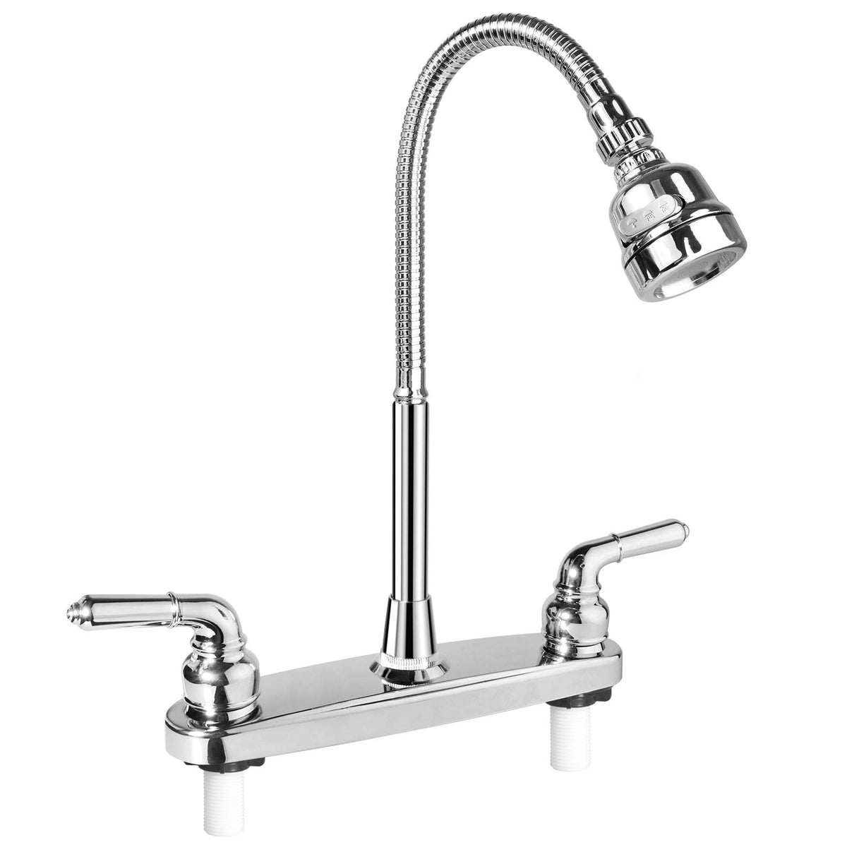 EXCELFU RV kitchen faucet with rotatable spray head for efficient sink cleaning